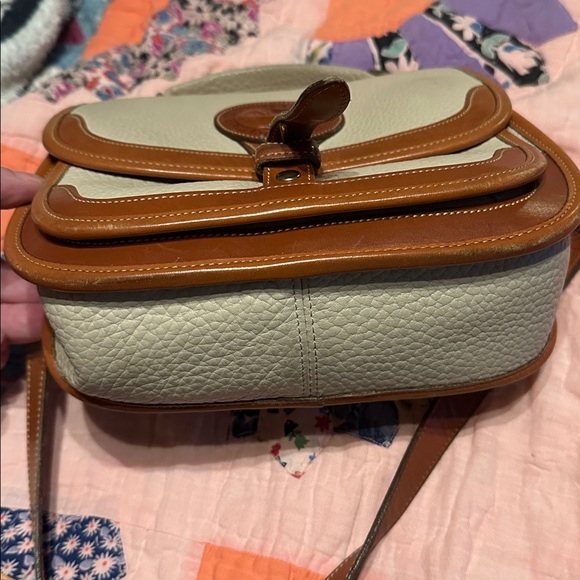 Dooney & Bourke Cream and Brown Crossbody Bag - Picture 8 of 9